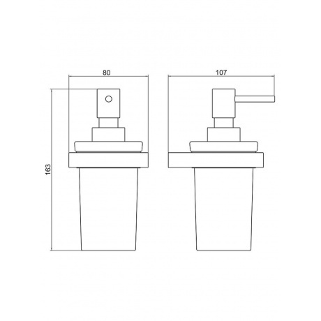 Дозатор Timo Petruma черный (15239/03) - фото 2