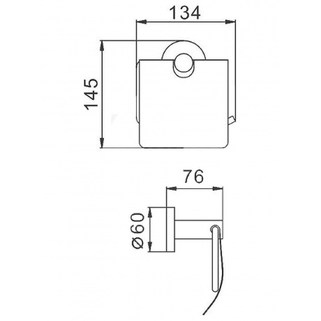 Держатель для туалетной бумаги Haiba сталь (HB8303) - фото 2