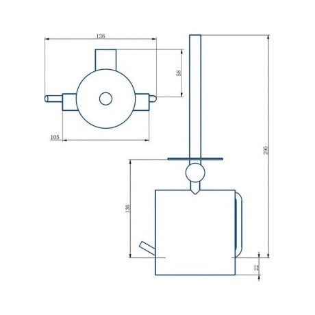 Держатель для туалетной бумаги Haiba хром (HB8411) - фото 2