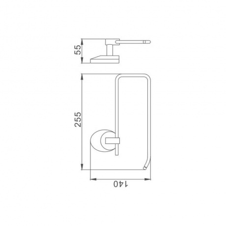 Полотенцедержатель Haiba хром (HB1603-2) - фото 2