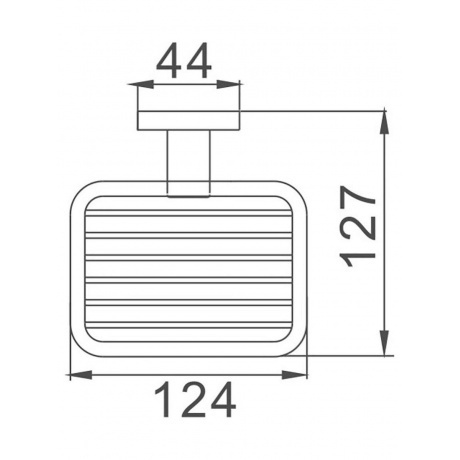Мыльница Haiba хром (HB8602-1) - фото 2