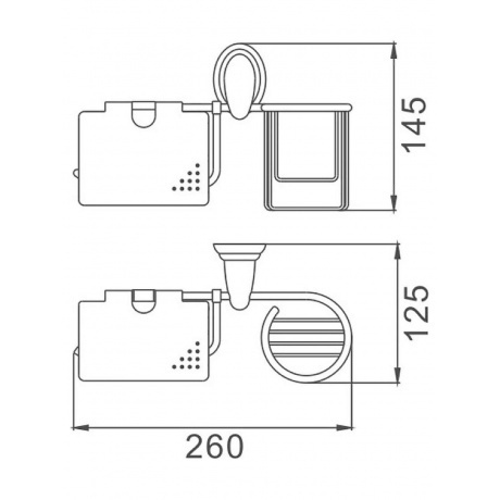 Держатель для туалетной бумаги Haiba хром (HB1503-1) - фото 2