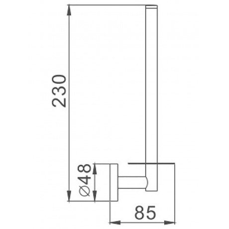 Держатель для туалетной бумаги Haiba хром (HB1711) - фото 2