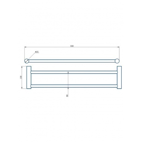 Полотенцедержатель Haiba хром (HB8409) - фото 3