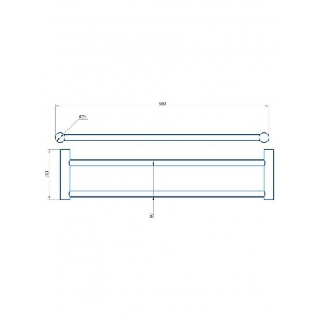 Полотенцедержатель Haiba черный (HB8409-7) - фото 2