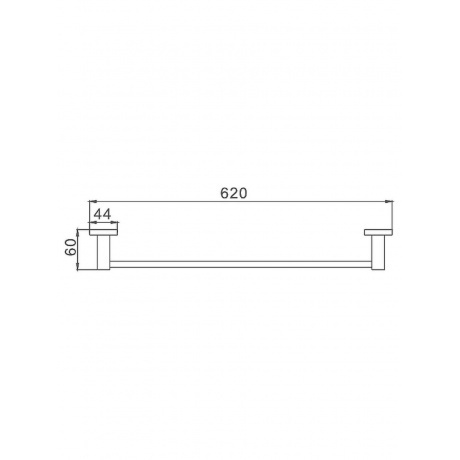 Полотенцедержатель Haiba хром (HB8601) - фото 2