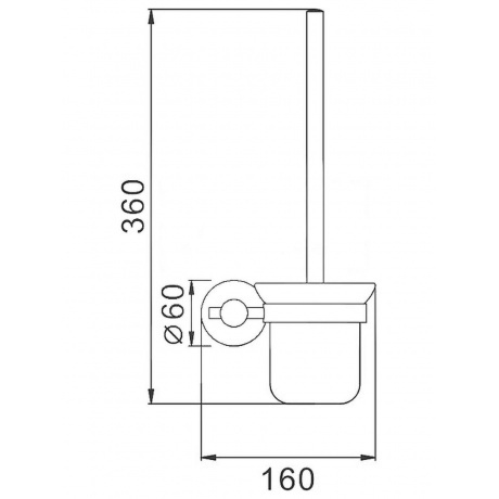 Ершик Haiba сталь (HB8310) - фото 2