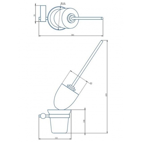 Ершик Haiba бронза (HB8410-4) - фото 2