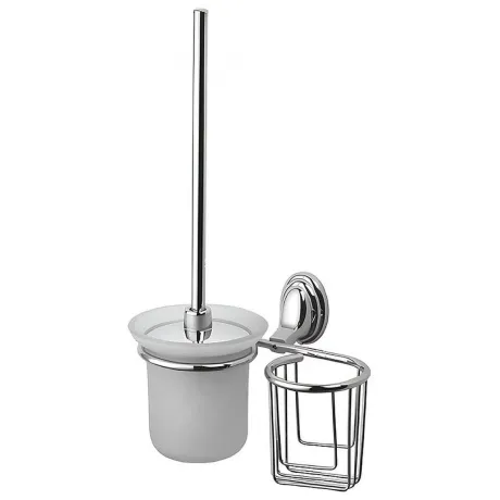 Ершик с держателем освежителя Haiba хром (HB1510-1)