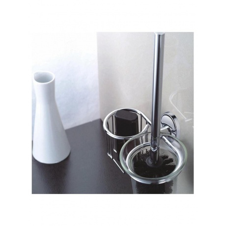 Ершик с держателем освежителя Haiba хром (HB1910-1) - фото 2