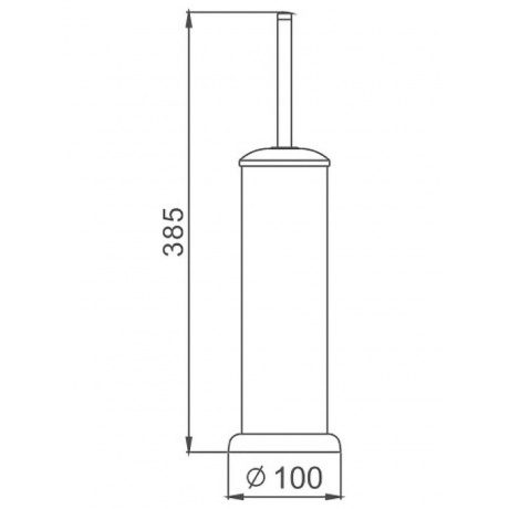 Ершик Haiba хром (HB901) - фото 2