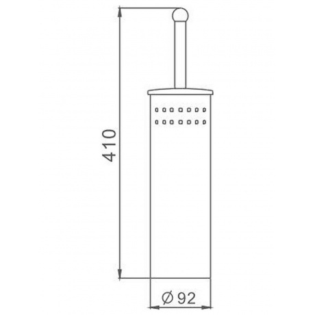 Ершик Haiba хром (HB902) - фото 2