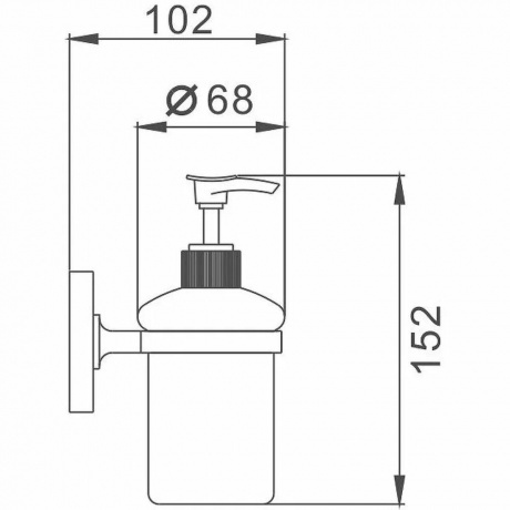 Дозатор жидкого мыла Haiba хром (HB1927) - фото 2