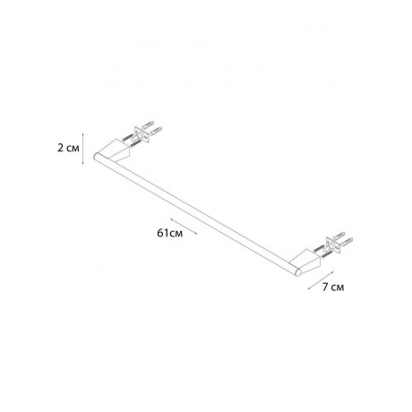 Полотенцедержатель TREND GOLD трубчатый  (FX-99001) - фото 2