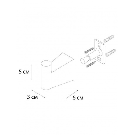 Крючок одинарный FIXSEN TREND GRAPHITE  (FX-98005) - фото 2