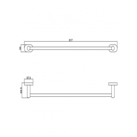 Держатель для полотенец одинарный BELZ (B90001) - фото 2
