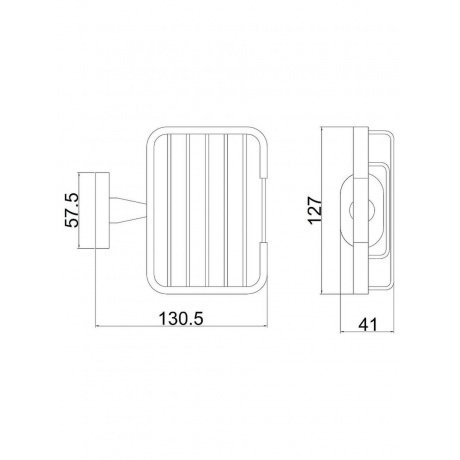 Мыльница металлическая BELZ (B90002-1) - фото 2