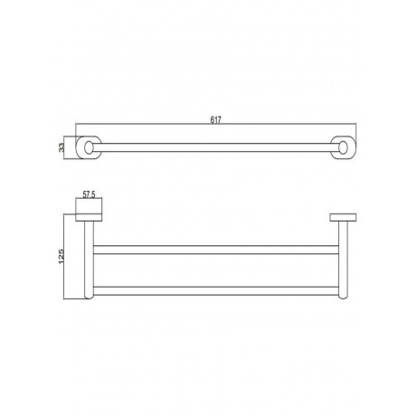 Держатель для полотенец двойной BELZ (B90009) - фото 2