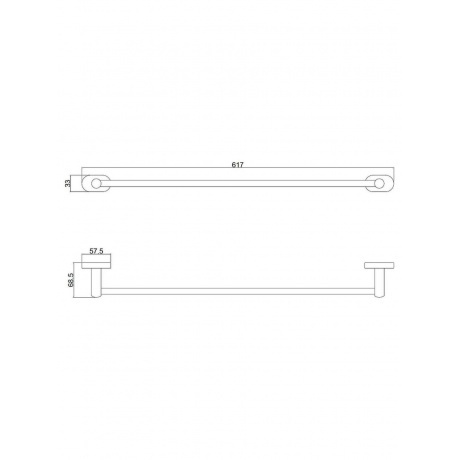 Держатель для полотенец одинарный BELZ (B90101) - фото 2