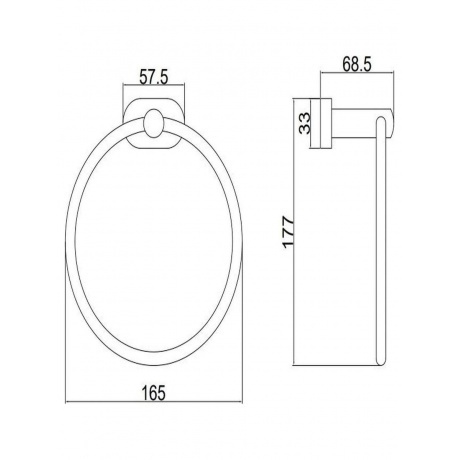 Держатель для полотенец кольцо BELZ (B90104) - фото 2