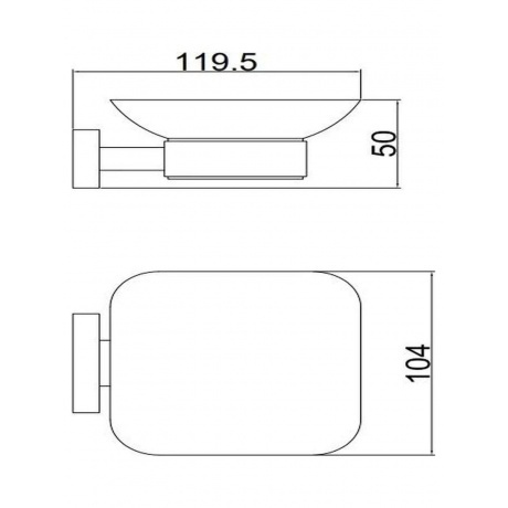 Мыльница стеклянная BELZ (B90202) - фото 2