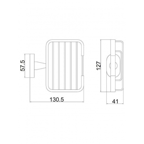 Мыльница металлическая BELZ (B90202-1) - фото 2