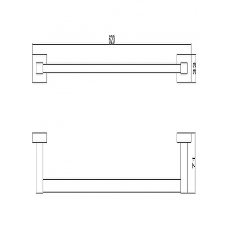 Держатель для полотенец одинарный BELZ (B90301) - фото 2