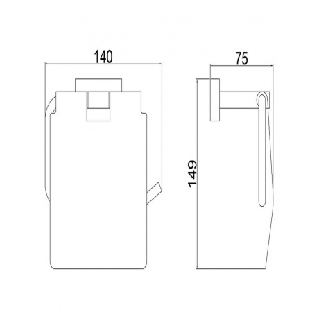 Держатель для туалетной бумаги BELZ (B90303) - фото 2