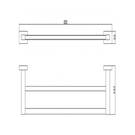 Держатель для полотенец BELZ двойной (B90309) - фото 2