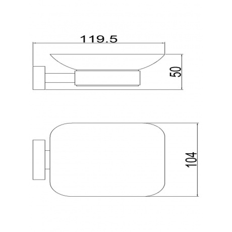 Мыльница стеклянная BELZ (B90402) - фото 2