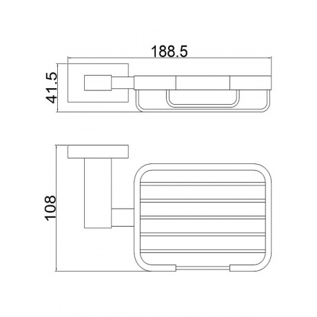 Мыльница металлическая BELZ (B90402-1) - фото 2