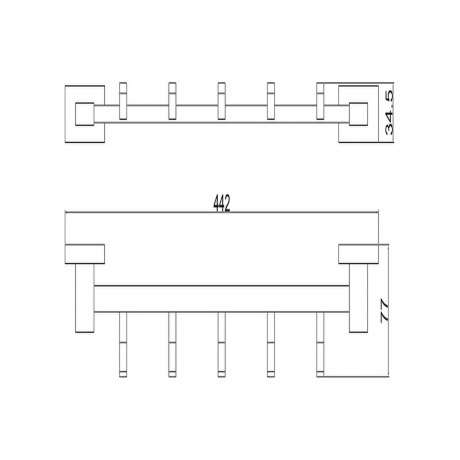 Крючок пятерной BELZ (B90415-5) - фото 2