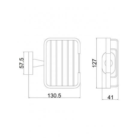 Мыльница металлическая BELZ (B90502-1) - фото 2