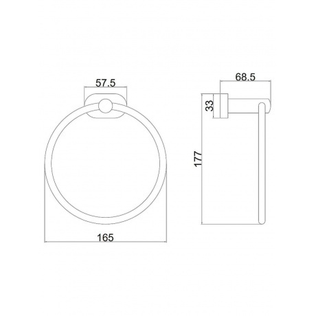 Держатель для полотенец BELZ кольцо (B90504) - фото 2
