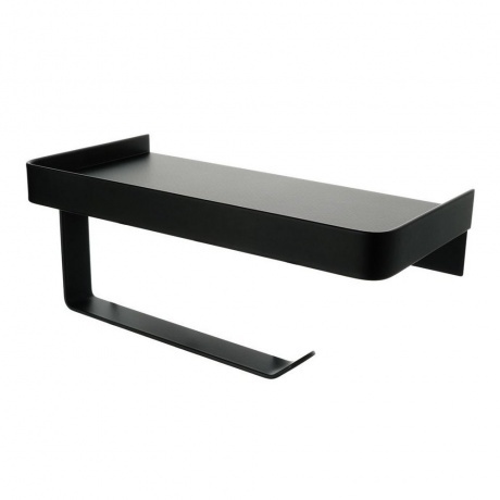 

Бумагодержатель с полкой для телефона черный Fixsen Hotel (FX-31011B)