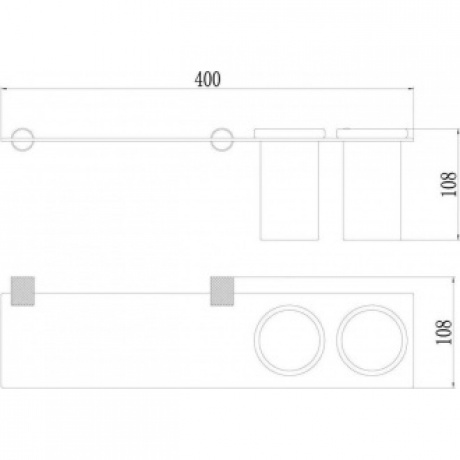 Держатель двух стаканов Savol (S-002168Q) - фото 2