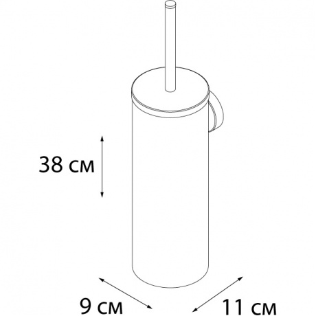 Ерш настенный Fixsen Hotel нерж.сталь (FX-31013A) - фото 3