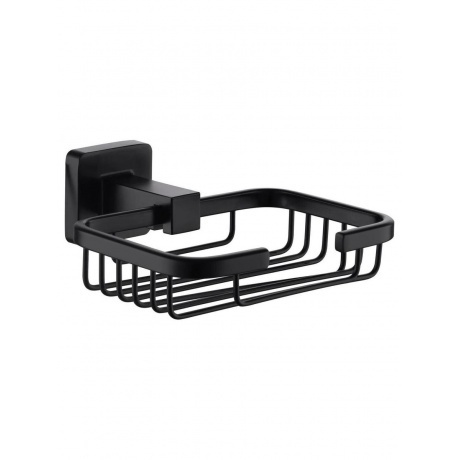 Мыльница решётчатая FASHUN чёрный (A2602-1-7)