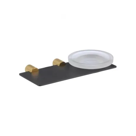 Мыльница стеклянная с настенным держателем Savol (S-002159HB)