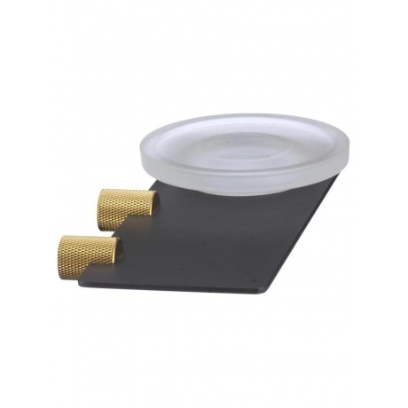 Мыльница стеклянная с настенным держателем Savol (S-002159HB) - фото 3