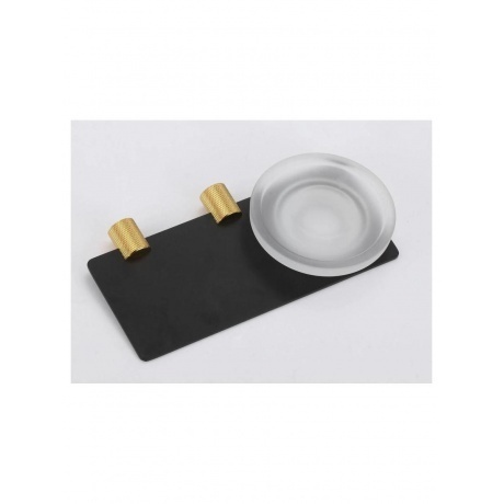 Мыльница стеклянная с настенным держателем Savol (S-002159HB) - фото 4