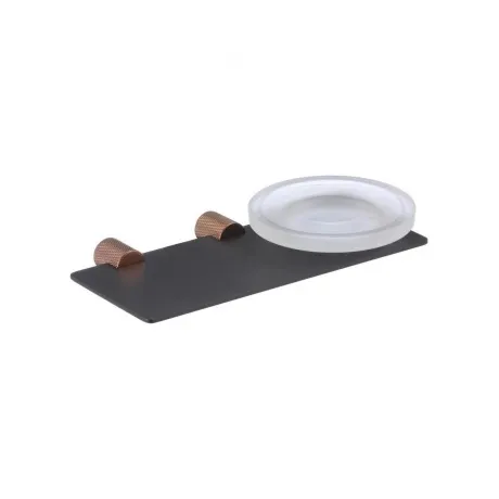 Мыльница стеклянная с настенным держателем Savol (S-002159HD)