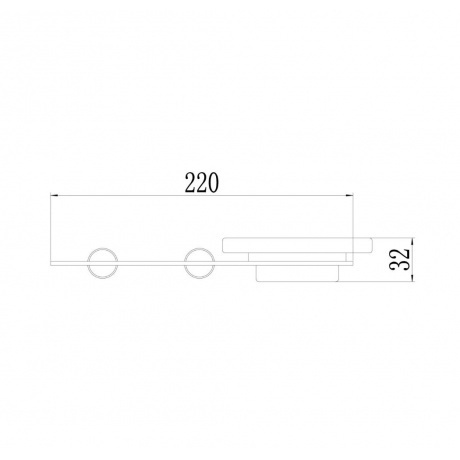 Мыльница стеклянная с настенным держателем Savol (S-002159Q) - фото 3
