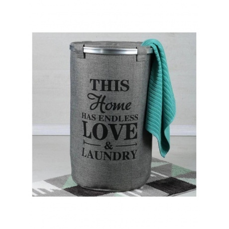 Корзина для белья FIXSEN серая (FX-1031А) - фото 2