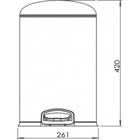 Ведро с микролифтом 12 л JAVA (S-885-12W) - фото 2