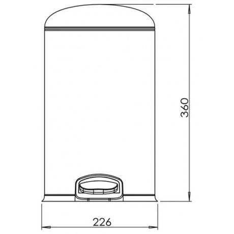 Ведро с микролифтом 8 л JAVA (S-885-8R) - фото 2