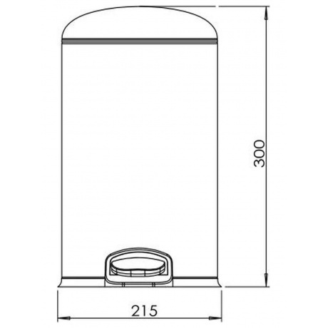 Ведро с микролифтом JAVA 5 л  (S-885-5R) - фото 2
