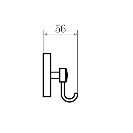 Вешалка FASHUN хром (A1915-5) - фото 7