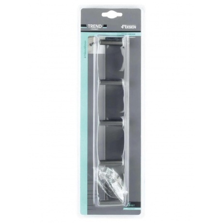 Планка FIXSEN 5 крючков TREND GRAPHITE  (FX-98005-5) - фото 3