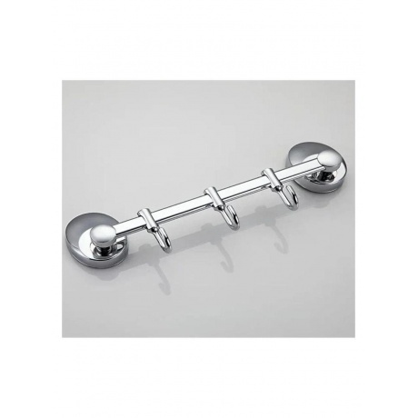 Планка с крючками для полотенец Haiba хром (HB1615-3) - фото 4